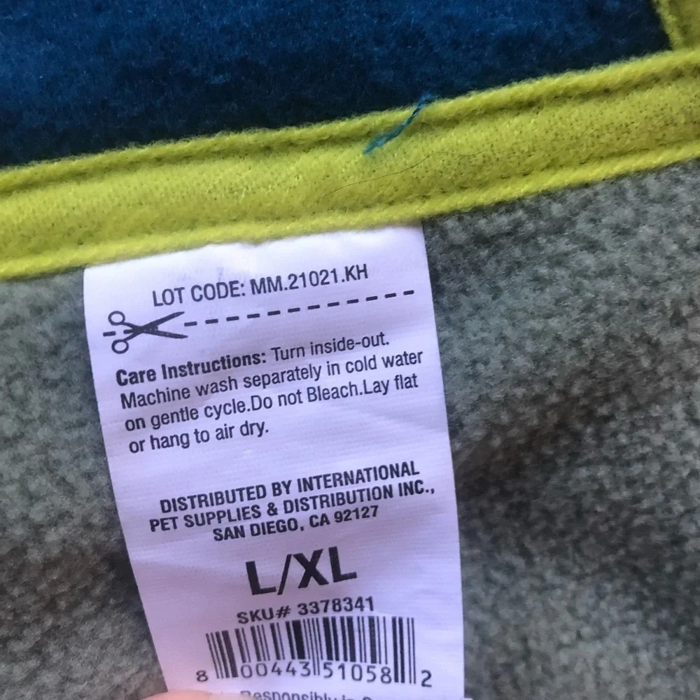YOULY reversible cozy nature lover fleece dog jacket L/XL